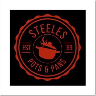 STEELES POTS AND PANS Posters and Art